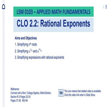 Wk 5 - 2.2 PPT Radicals for class 10th.pptx
