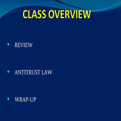 Chapter 42: Antitrust Law | PPTX
