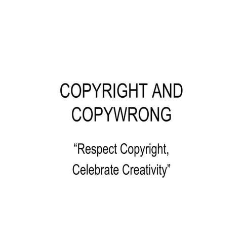 Wk6 copyrightand fairuse