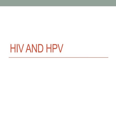 HIV/HPV