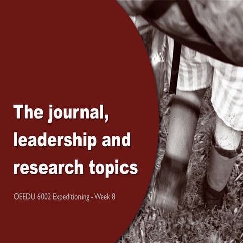 The Journal, Leadership and Research topics