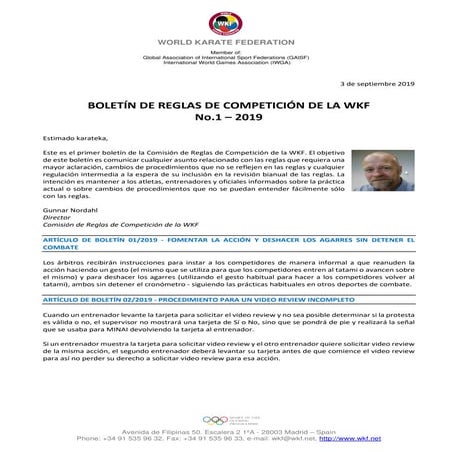 Reglas del ranking mundial de la wkf | PDF