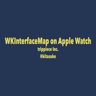 WKInterfaceMap on Apple Watch