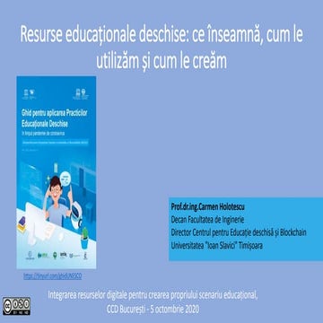 Resurse educaționale deschise: ce înseamnă, cum le utilizăm și cum le creăm