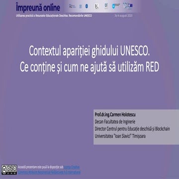 Contextul apariției ghidului UNESCO. Ce conține și cum ne ajută să utilizăm RED
