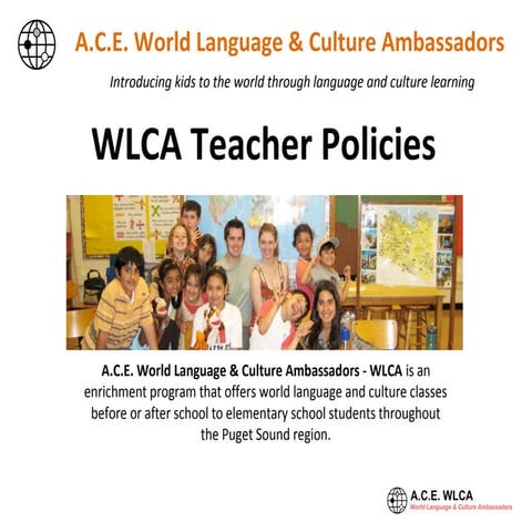 A.C.E. WLCA Teacher Policies