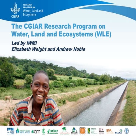 CGIAR Research Program on Water, Land and Ecosystems (WLE) - Elizabeth Weigh...