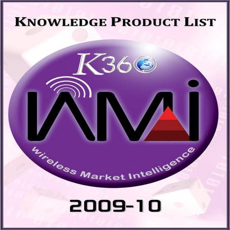 Wireless lnsights Market Intel   Partial Product List