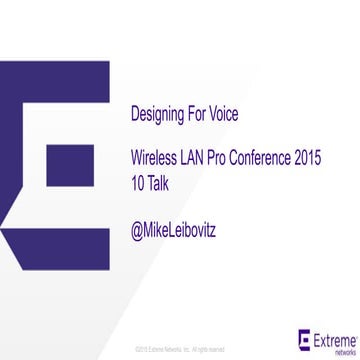 Designing For Voice - #WLPC 10 talk