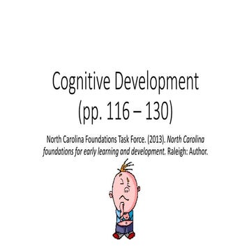 Cognitive development pp. 116   130