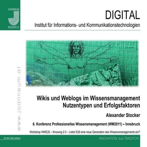 Wikis und Weblogs im Wissensmanagement: Nutzentypen und Erfolgsfaktoren