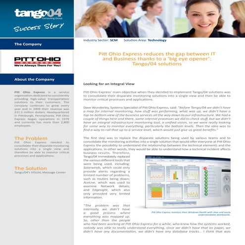 Pitt Ohio Case Study