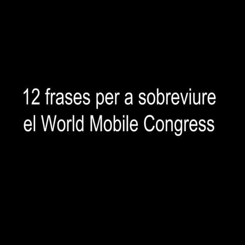 12 frases per sobreviure el WMC