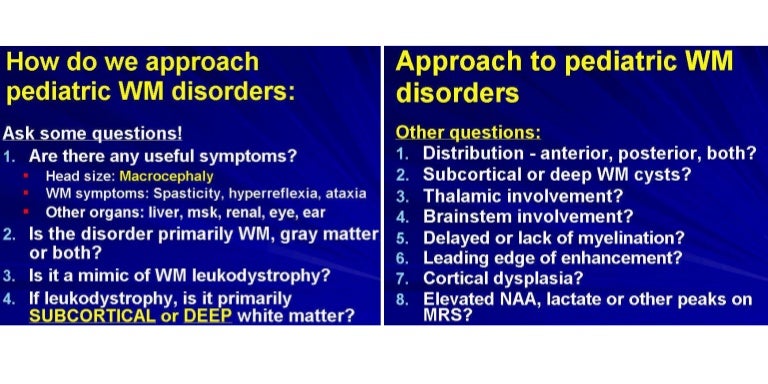 Pediatric White Matter Disease