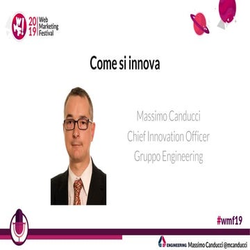 Come si innova in grandi organizzazioni, PMI e startup. 