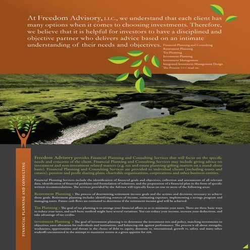 Freedom Advisory Overview