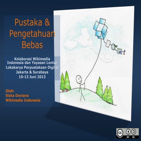 Presentasi Wikimedia Indonesia dalam Lokakarya Lontar Digital Libraries 