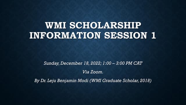 A Guide to Applying for the Wells Mountain Initiative Scholarship 2023