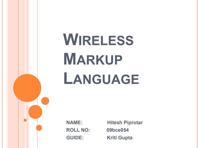Wireless Markup Language