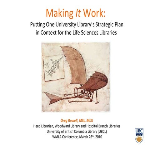 Making It Work: Putting One University Library’s Strategic Plan in Context fo...