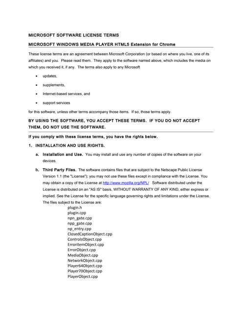 Wmp eula