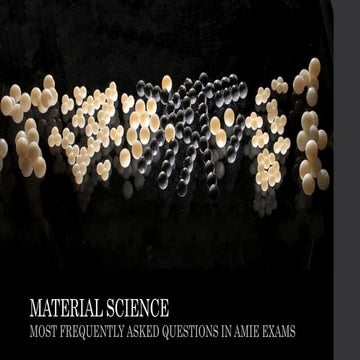 Material Science: Frequently Asked Questions in AMIE Exams