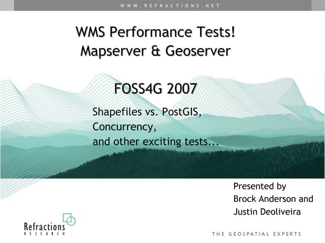 Wms Performance Tests Map Server Vs Geo Server