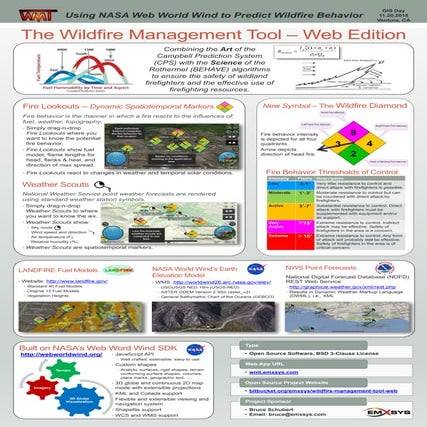 WMT Wildfire Management Tool GIS Day Poster 2015