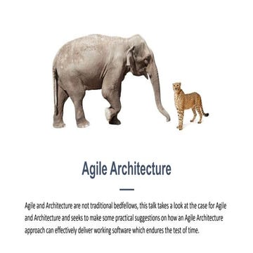Agile Architecture   Belfast Software Architecture User Group