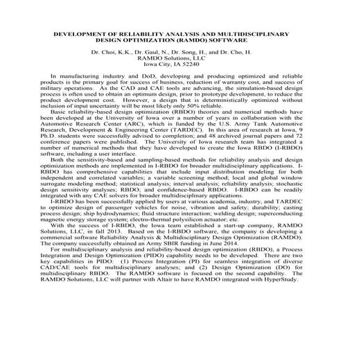 Kyung choi ramdo solutions llc abstract