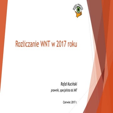 Rozliczanie WNT w 2017