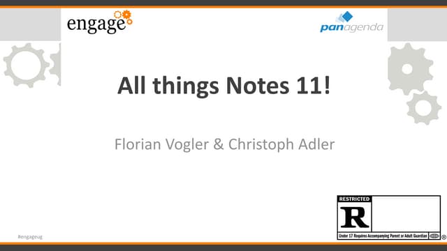 Engage 2020 - panagenda Workshop: All things Notes 11!