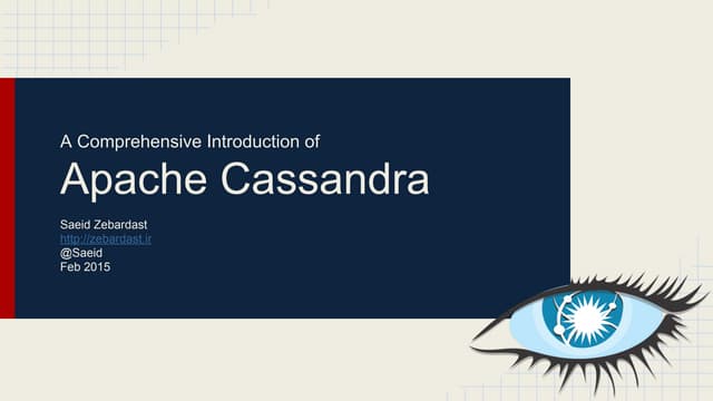 An Introduction to Apache Cassandra