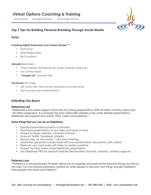 Woamtec   Top 7 Tips for Building Personal Brand Through Social Media