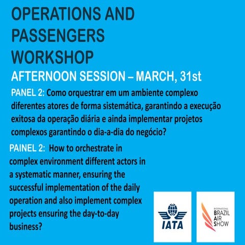 Cmte Miguel Dau - OPERATIONS AND PASSENGERS WORKSHOP - Panel 2