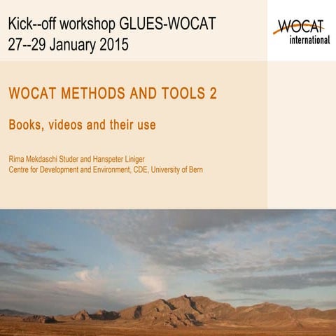 WOCAT GLUES Products - Leipzig Jan. 2015