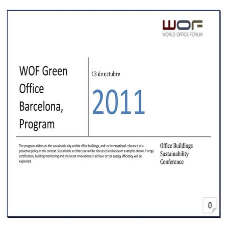 WOF (World Office Forum) - Barcelona - 13 de Octubre de 2011
