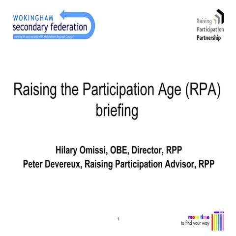 What is Raising Participation Age all about?