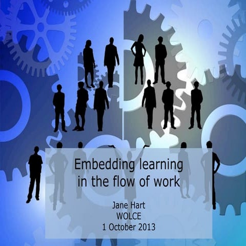 Embedding Learning in the Flow of Work