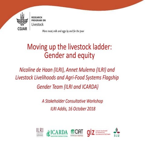 Moving up the livestock ladder: Gender and equity