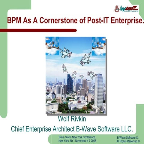 BPM As A Cornerstone Of A Post-IT Enterprise