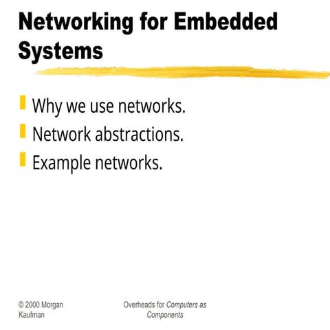 embedded networking - unit 2 of embedded system | PPT