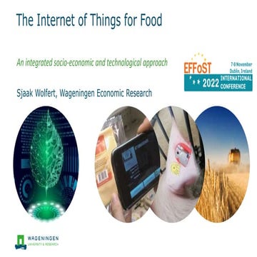 The Internet of Things for Food - An integrated socio-economic and technological approach