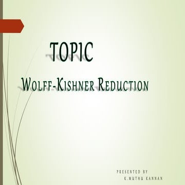 Wolff kishner reduction with mechanism