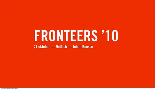 Wolf fronteers 2010