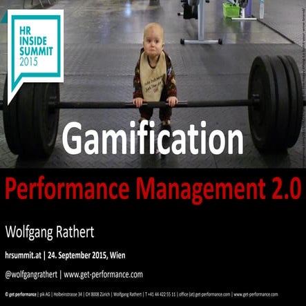 Wolfgang Rathert Gamification Performance Management 2.0 hrsummit Handout 150924