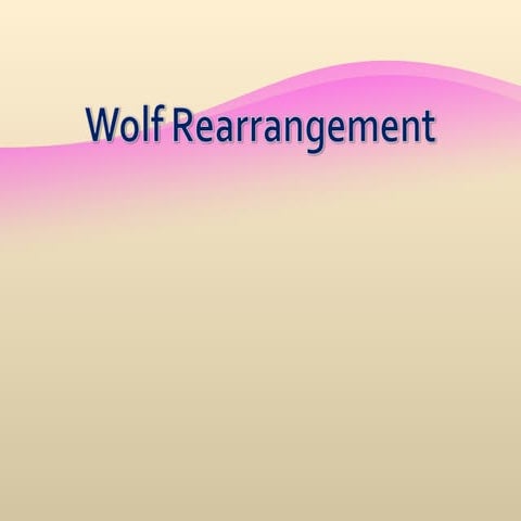 Wolf rearrangement