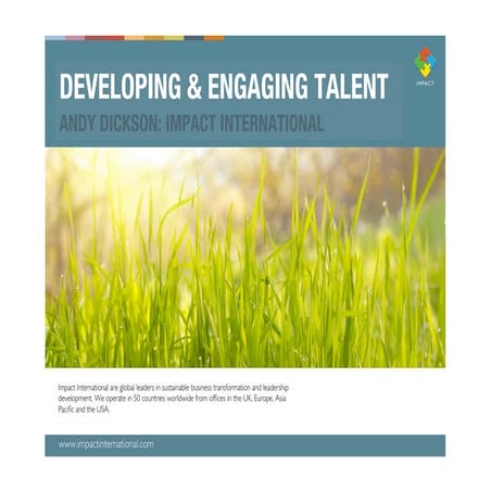 Developing &amp; Engaging Talent