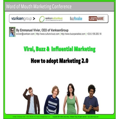 WOM Conference : Viral, Buzz &  Influential Marketing | by Vanksen|Culture-Bu...