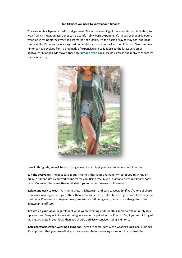 shirts to wear under kimonos